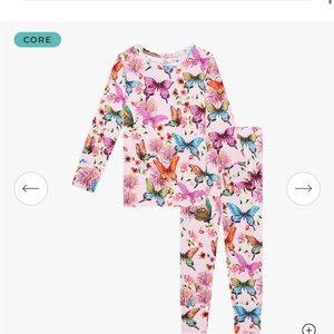 Posh Peanut girl Pajamas 3T-4T Watercolor Butterfly